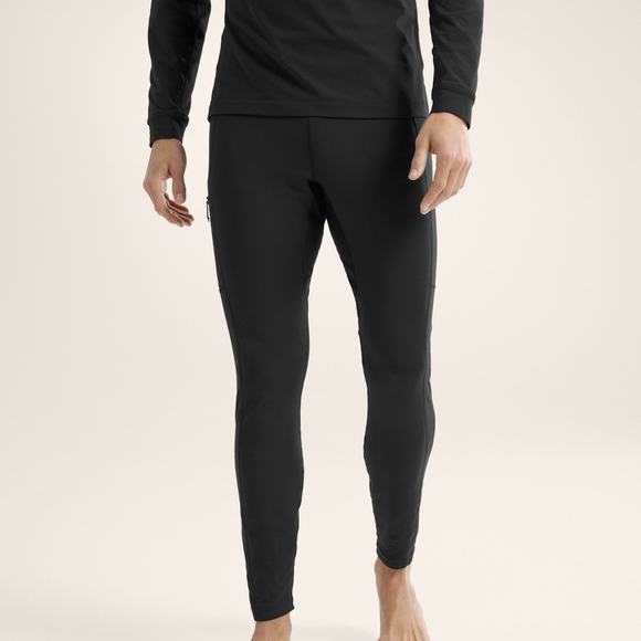 Men's Black Athletic Leggings - Picture 1 of 10